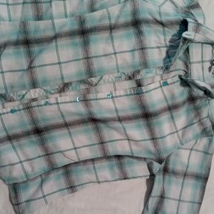 Button up light blue flannel